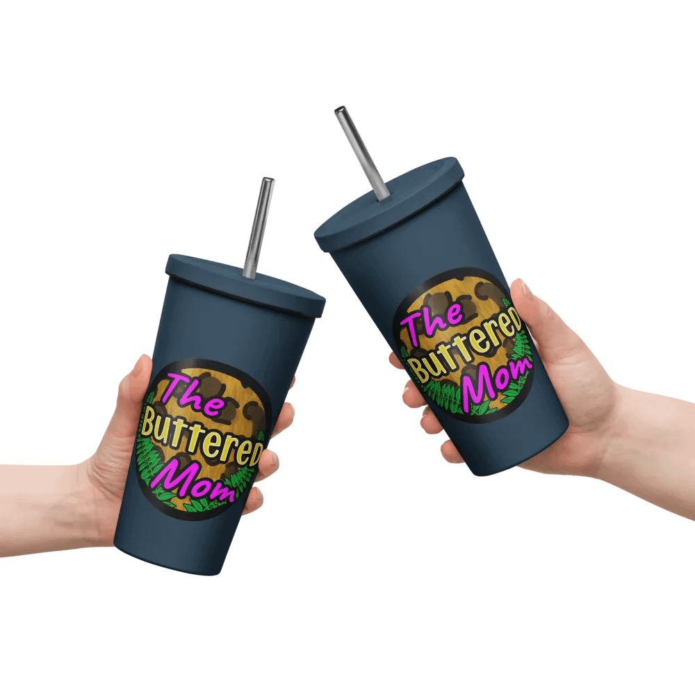 Buttered Mom Tumbler W/Straw product image (6)
