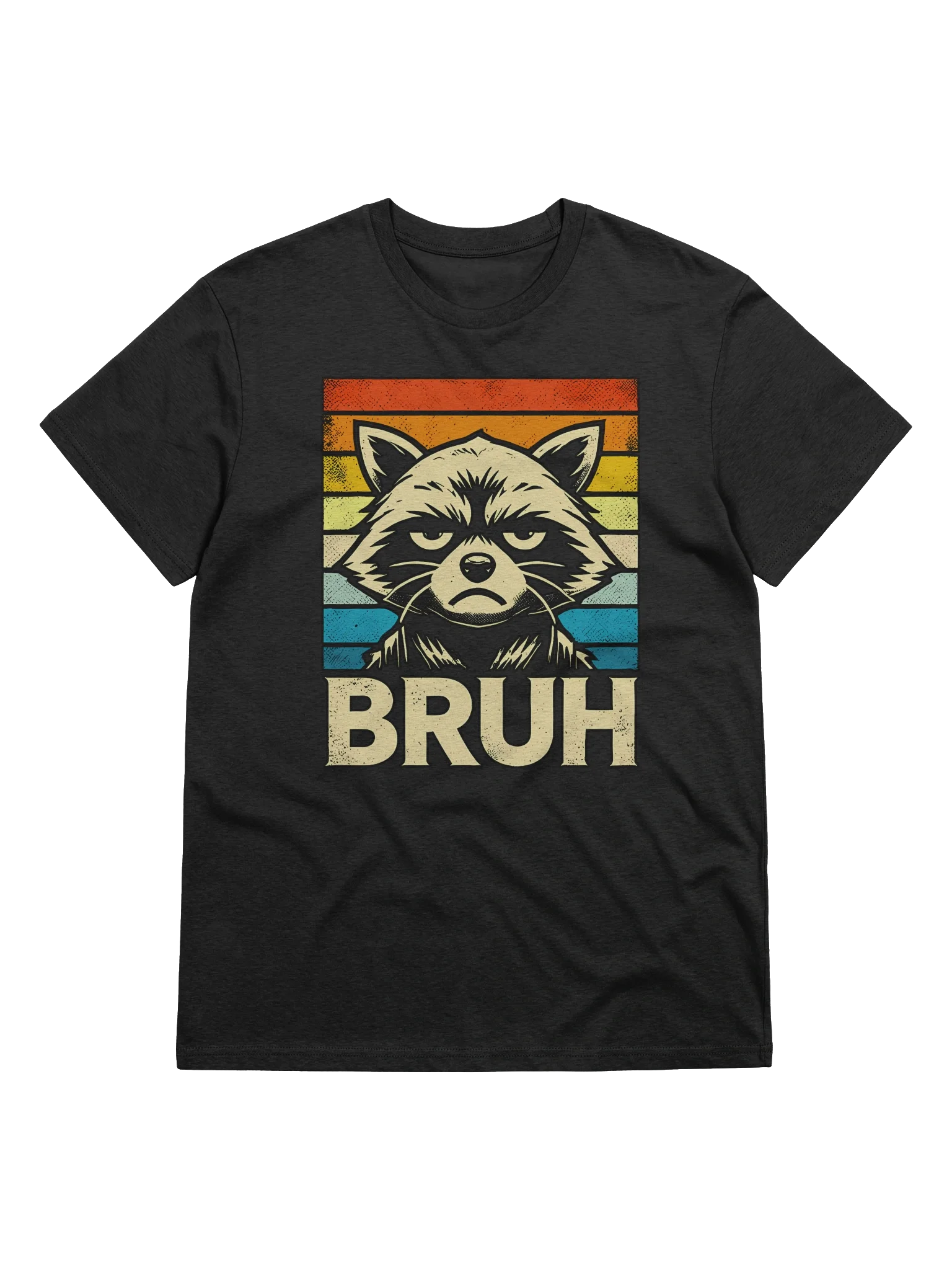 Raccoon Bruh Retro Rainbow product image (2)