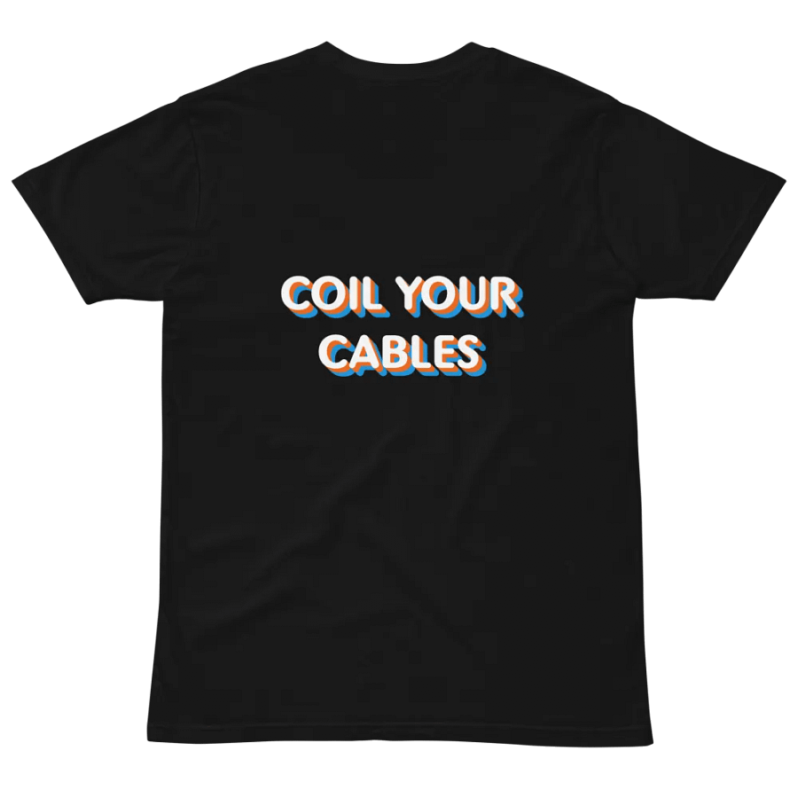 Coil Your Cables/Marble Guitar Pick T-Shirt product image (3)