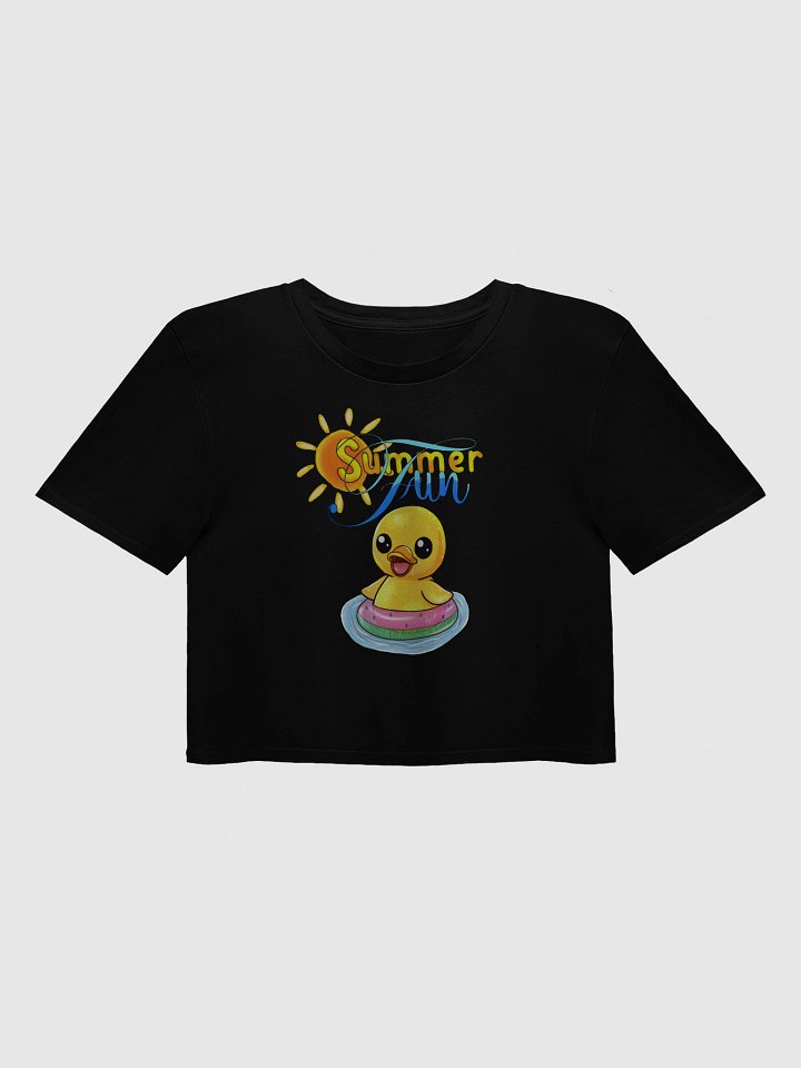 Summer Fun Ducky Crop Top Womens 100% cotton product image (1)