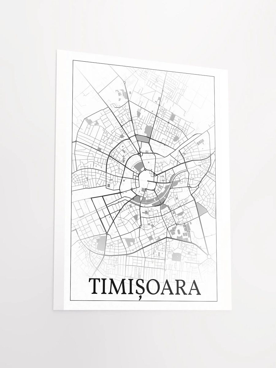 Timișoara, Romania, city map print product image (14)