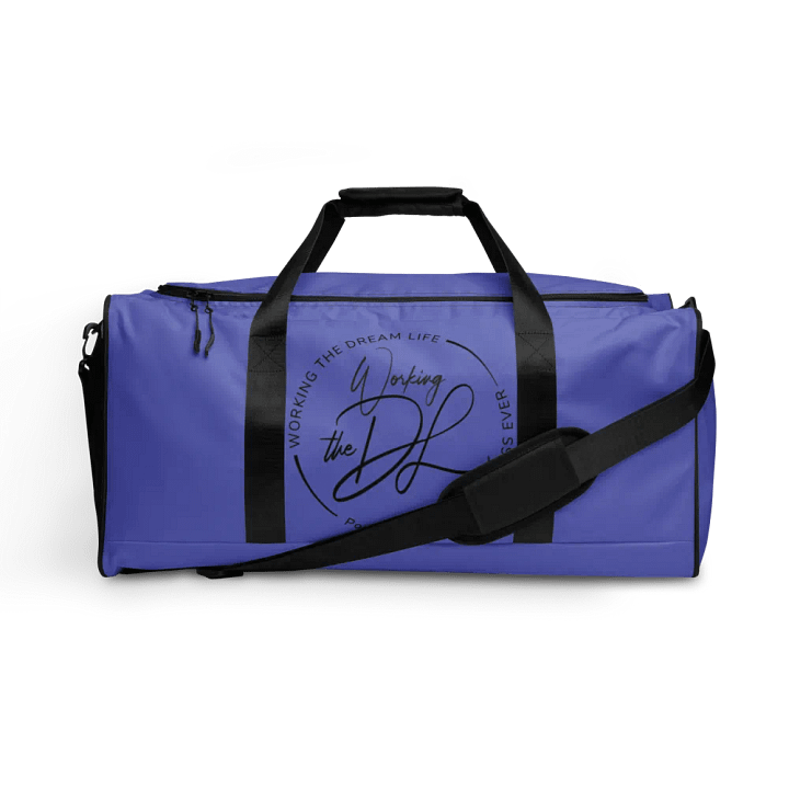 Purple All-Over Print Duffle Bag – Working The Dream Life | Premium Travel & Work Lifestyle Statement product image (1)