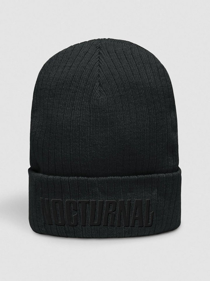 NOCTURNAL - BLACKOUT - RIBBED BEANIE product image (1)