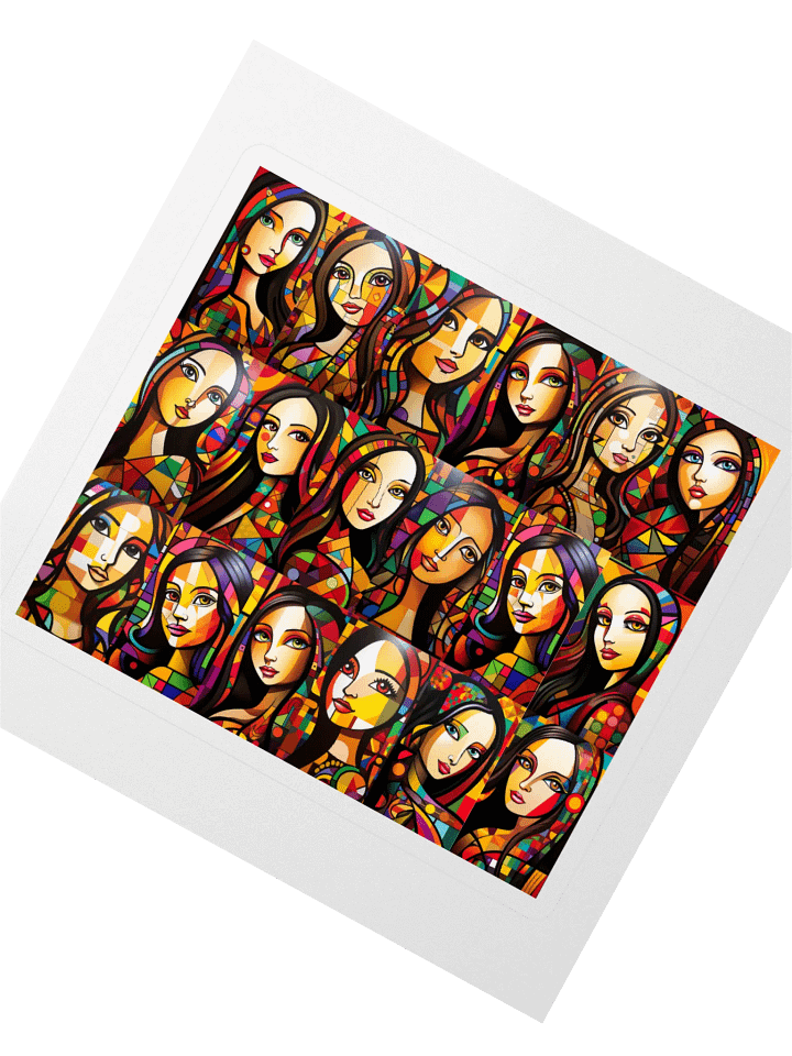 Mosaic Mona Lisa Goddesses Sticker Set product image (2)