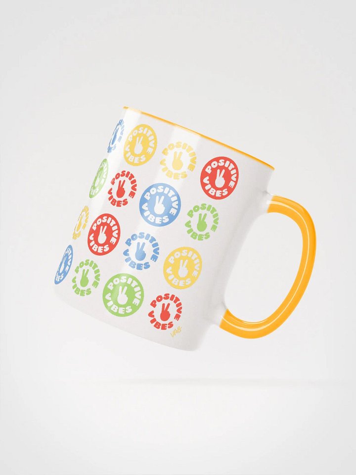 Positive Vibes (Ceramic Mug with Color Inside) product image (2)