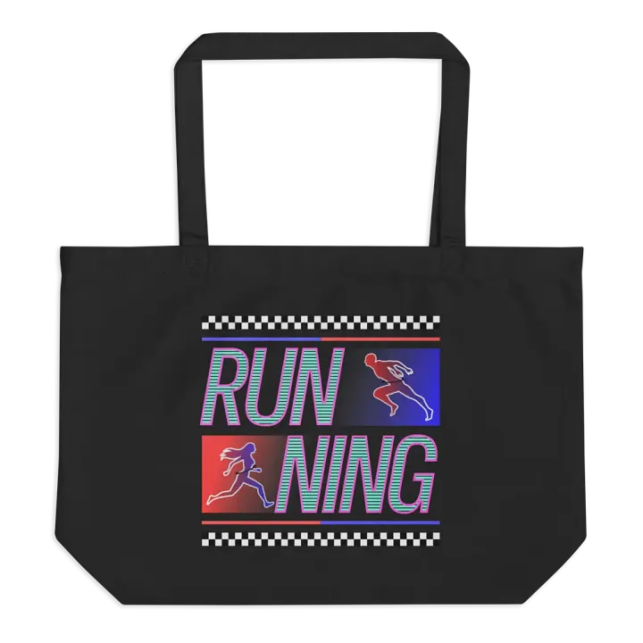 Running Stripes Bold Figures Tote product image (1)