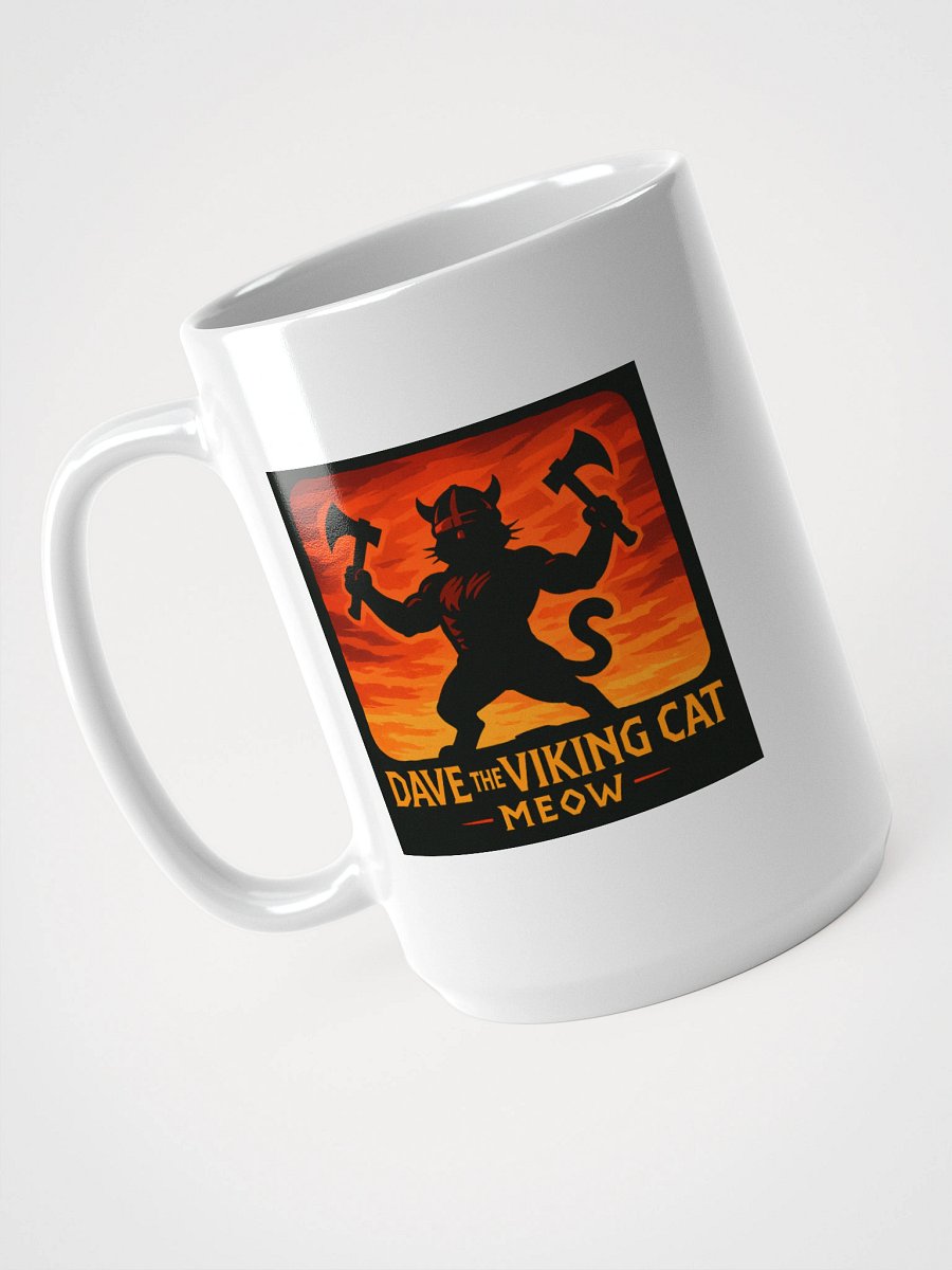Dave the Viking Cat Sunset Meow Mug product image (3)