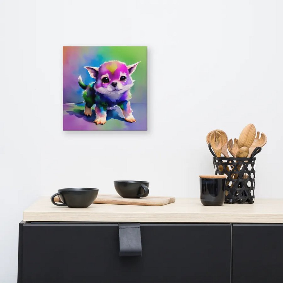 Cute Dog Digital Painting - v8 product image (8)