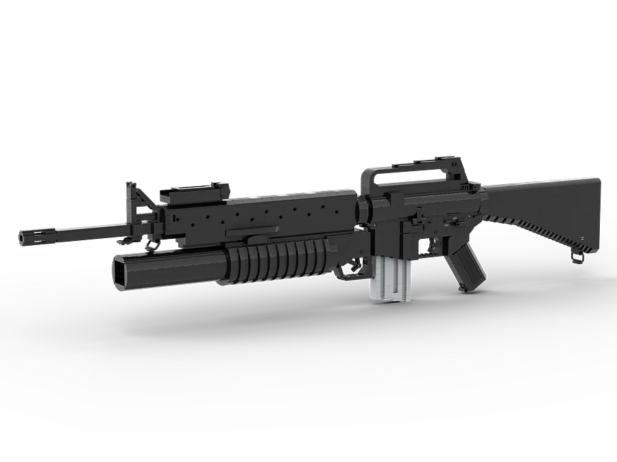 LEGO M16A1 M203 LDD Instructions MyDifferentUserName