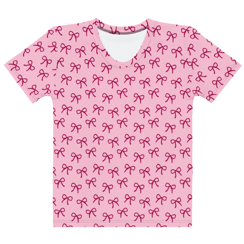 Dainty Burgundy Bows Women's T-Shirt product image (7)