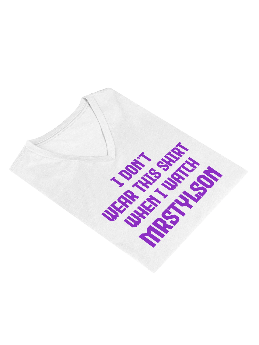 I Don't Wear This Women's V-Neck (Purple Text) product image (59)