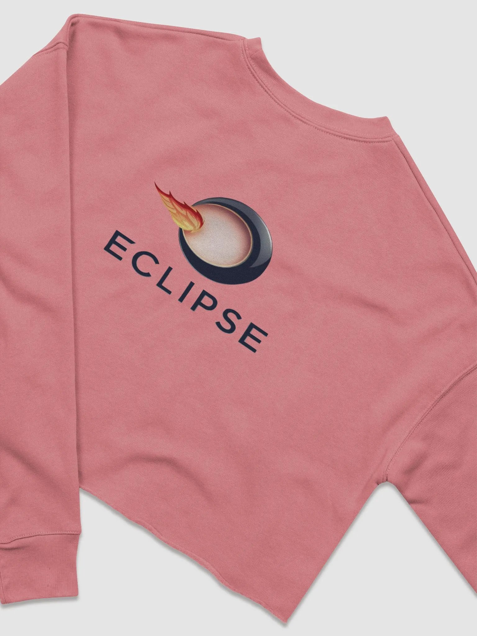 Women's Eclipse Fleece Crop Sweatshirt - Celestial Design, Cozy Comfort product image (6)
