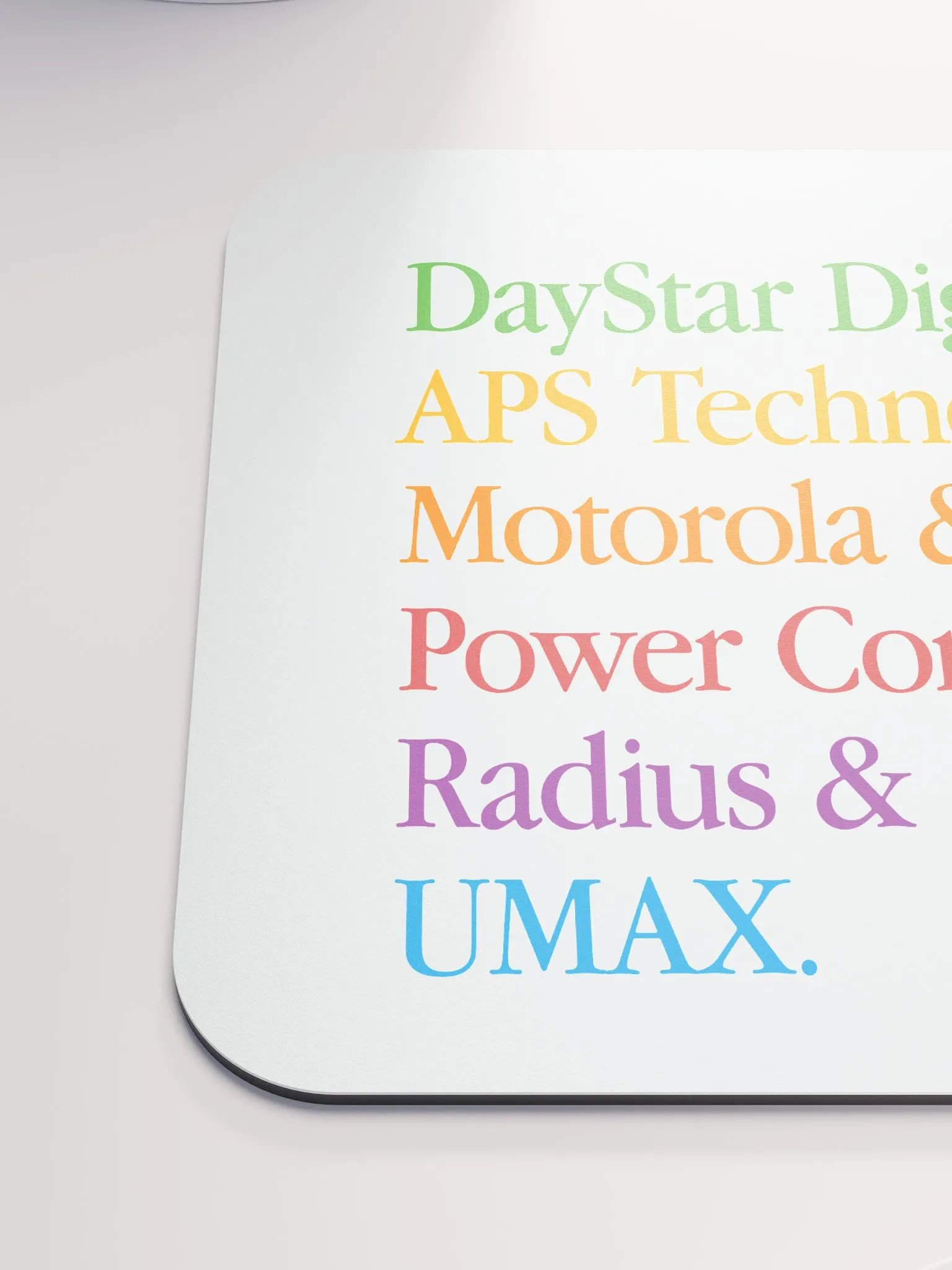PowerPC Clone Lineup Mouse Pad (White) product image (6)