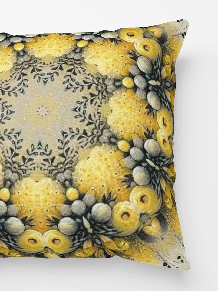 Symmetry Yellow Bloom Pillow product image (2)