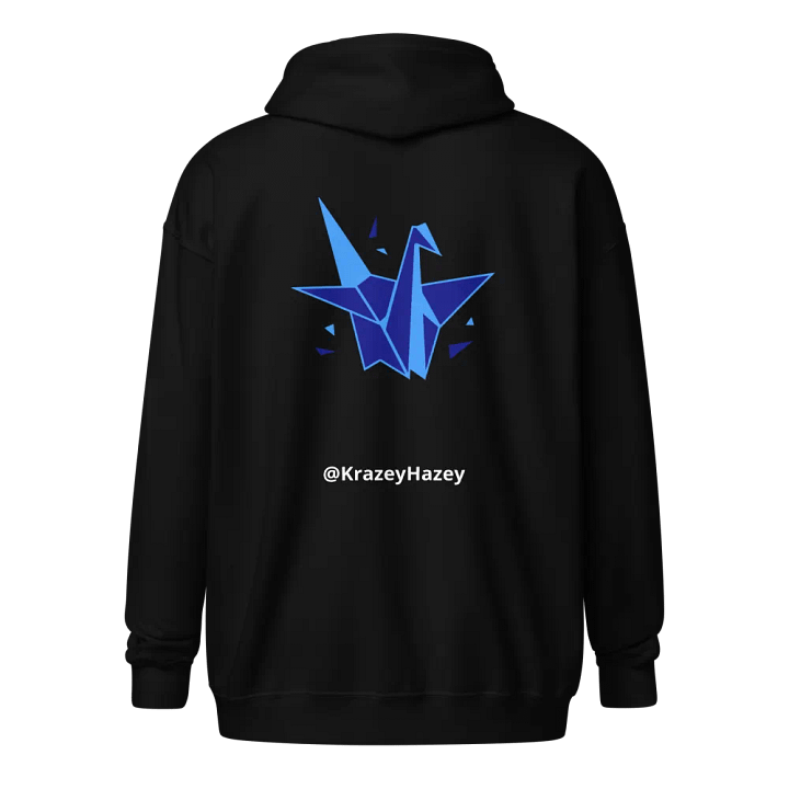 KrazeyHazey Crane Zip Up Hoodie - Blue product image (3)
