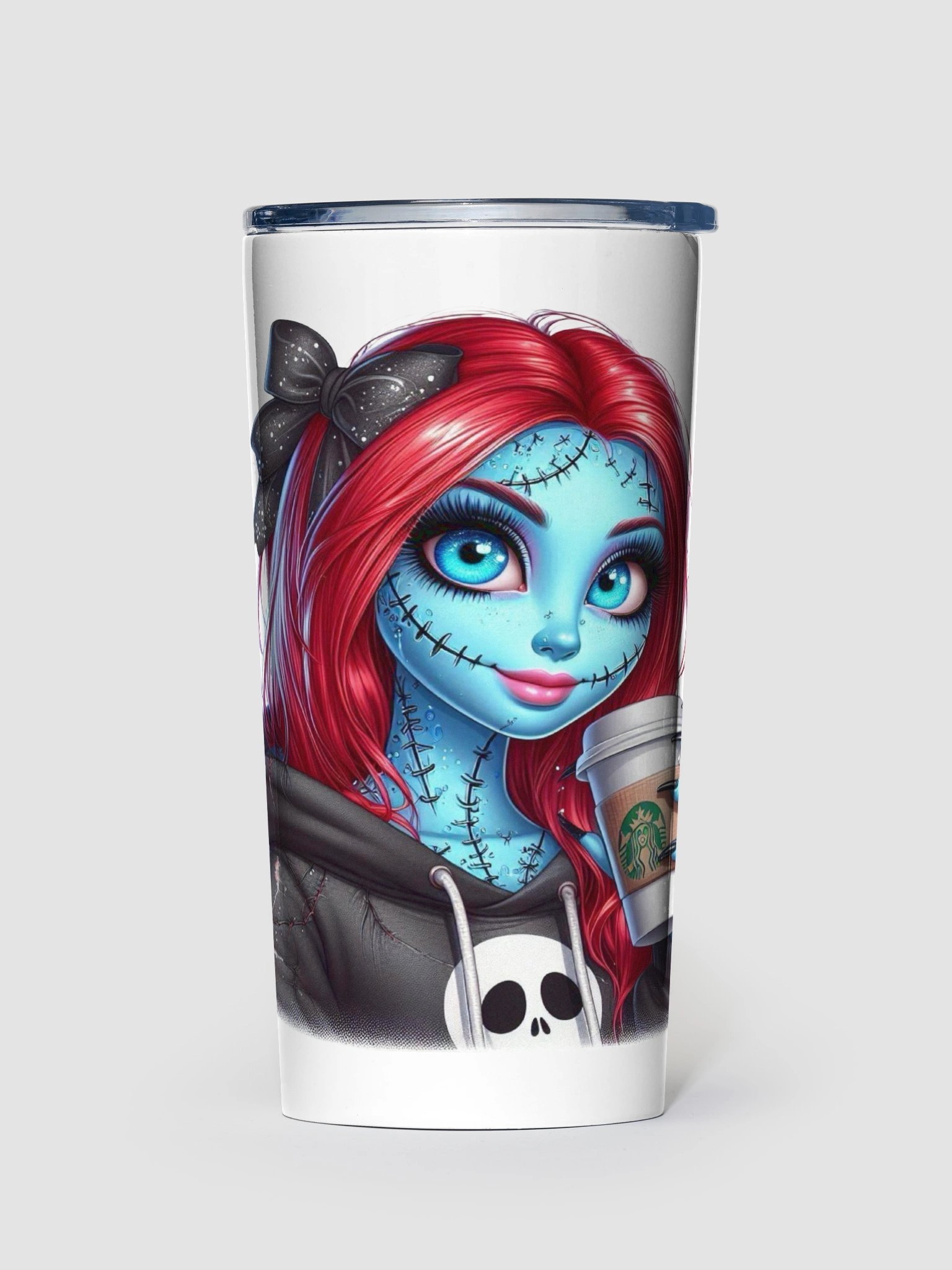 Skull Coffee Lover's Stainless Steel Tumbler product image (1)