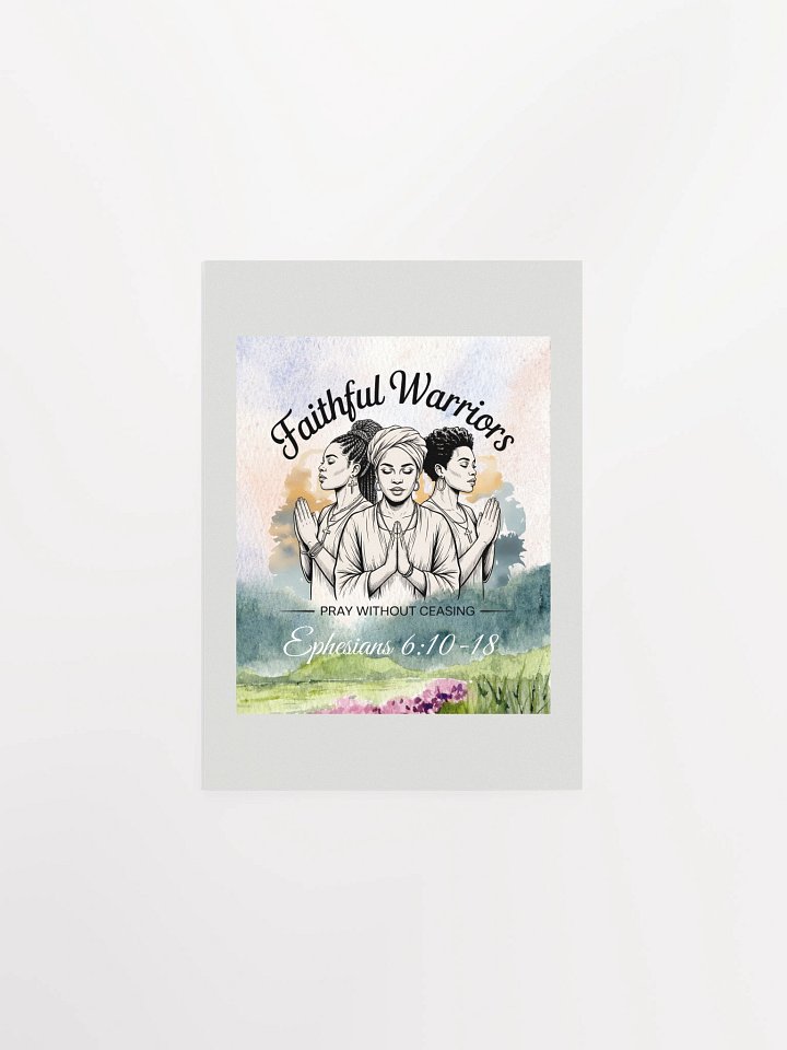 Faithful Warriors Christian Paper Poster - Printable. product image (1)