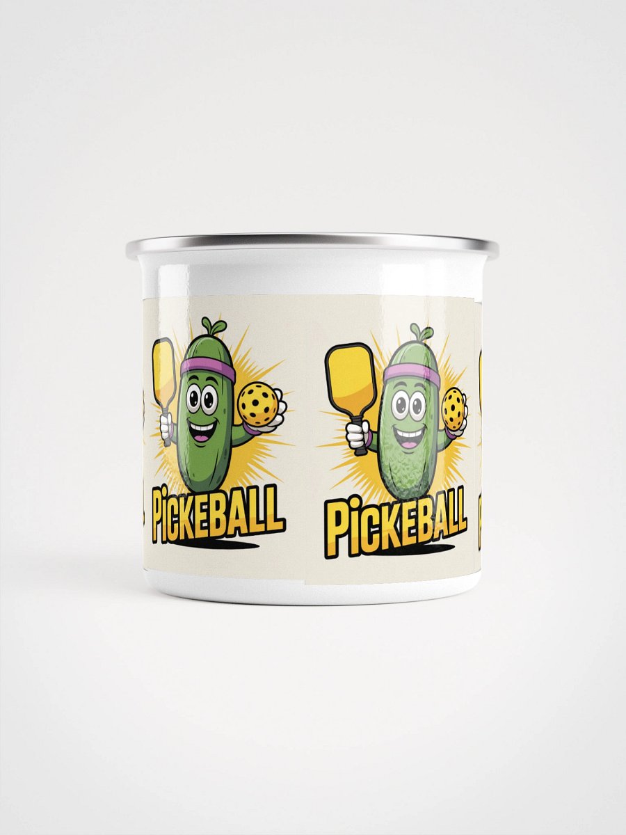 "Dill With It Pickleball Enamel Mug" product image (2)