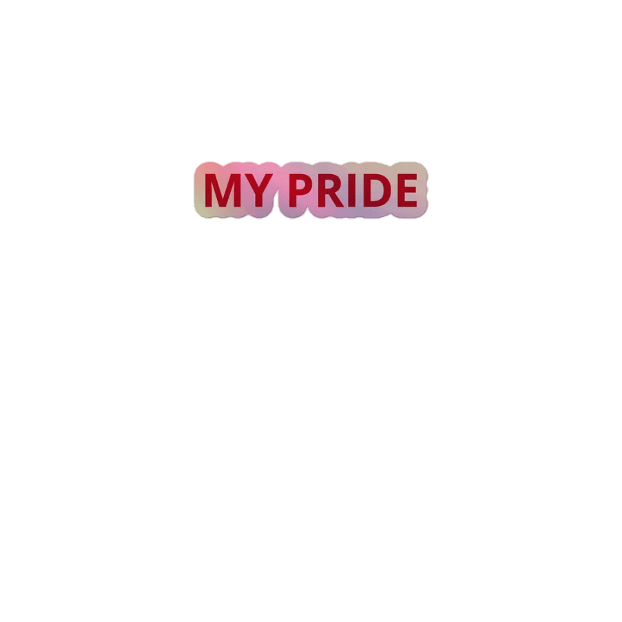 kiss holographic sticker My pride product image (1)