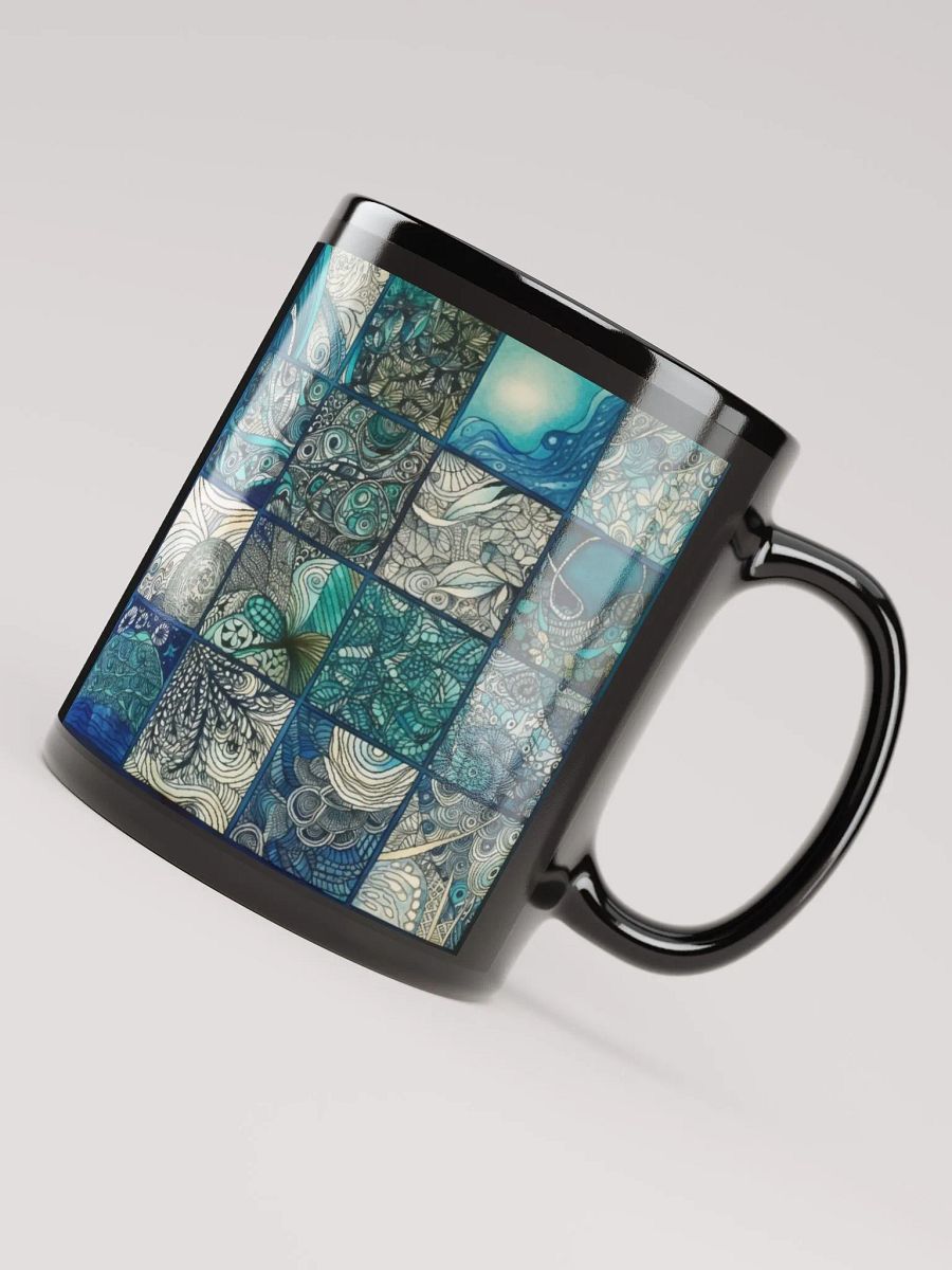 Aquatic Dreams Doodle Art Mug
