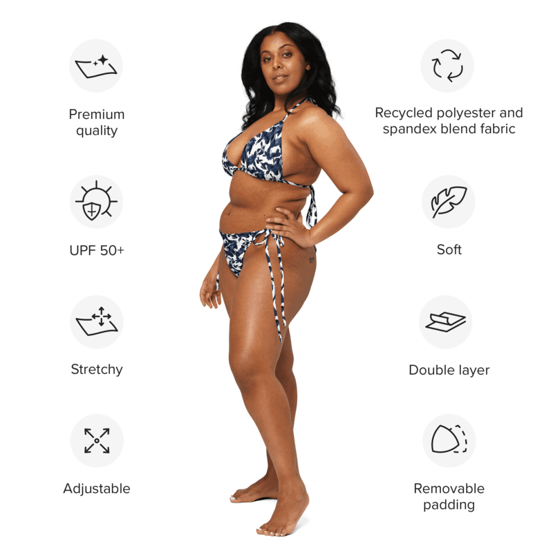 Wild Waves | Recycled String Bikini product image (8)