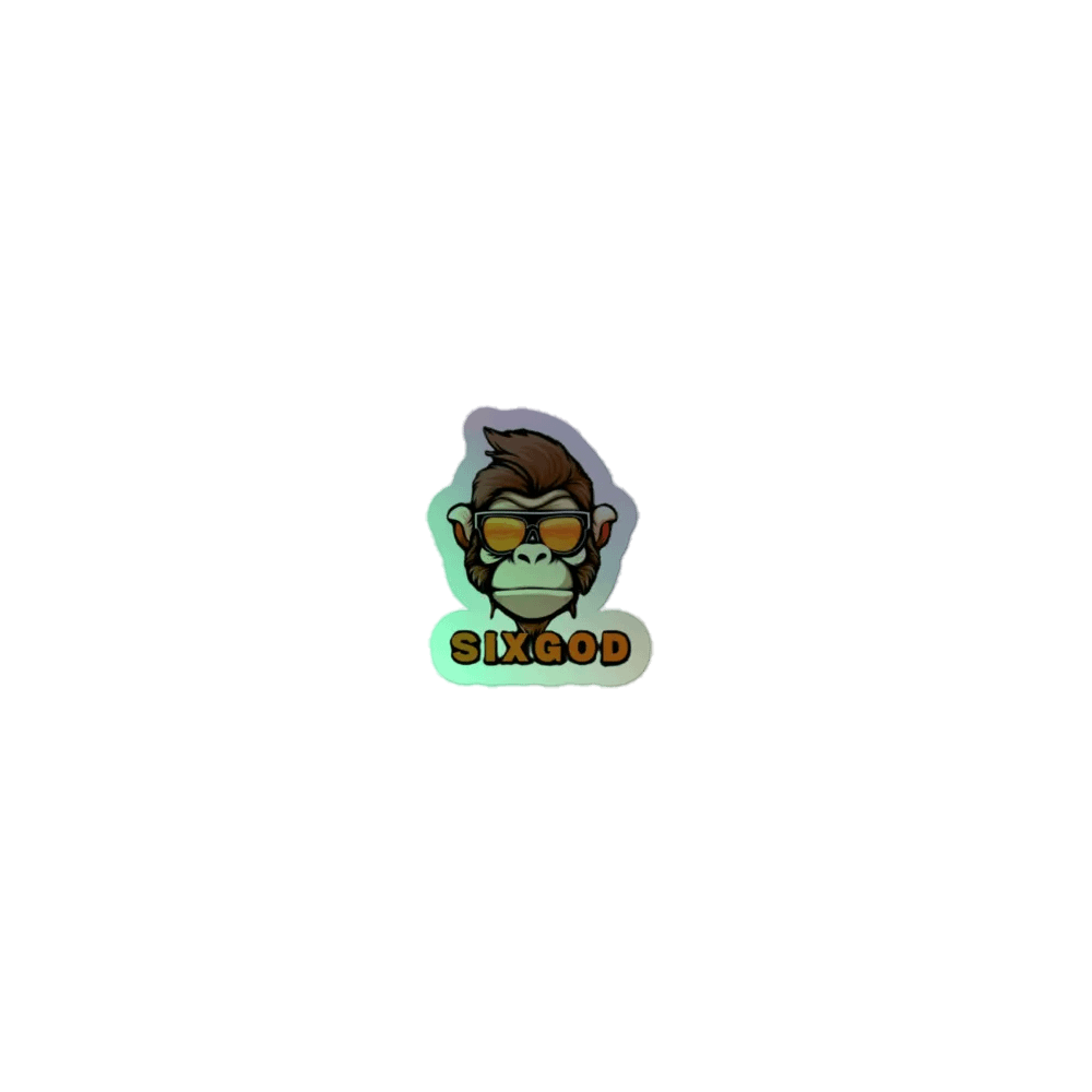 SixGod Holographic Monkey Sticker Set product image (1)