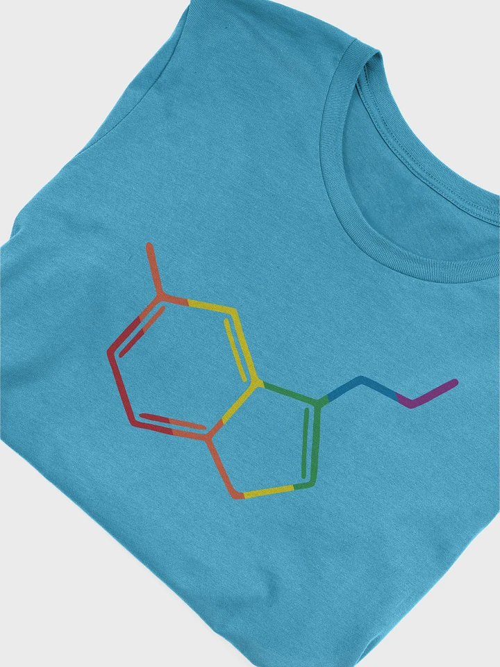 rainbow seratonin molecule shirt product image (2)