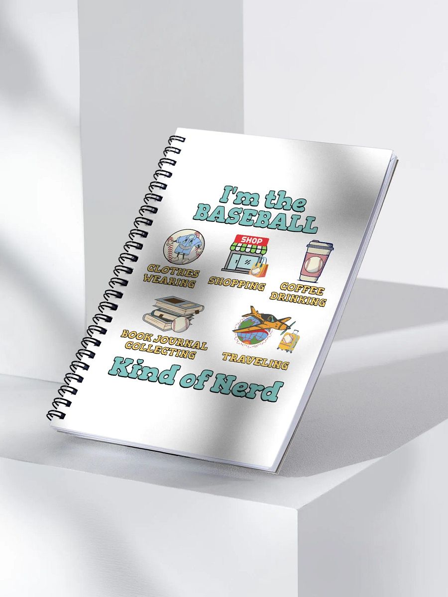 Im The Baseball Kind Of Nerd Spiral Notebook product image (1)