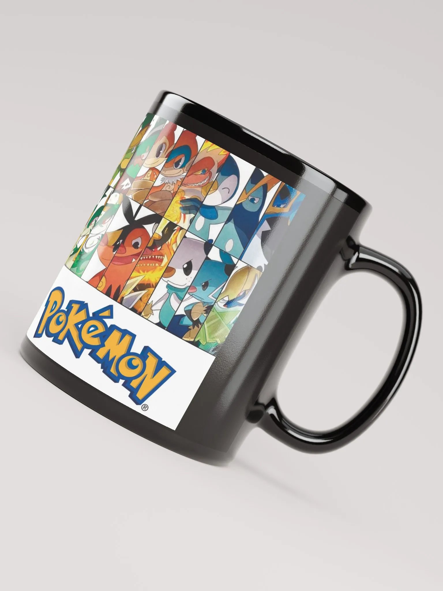 Pokémon Black Glossy Mug – Perfect for Pokémon Lovers! product image (7)