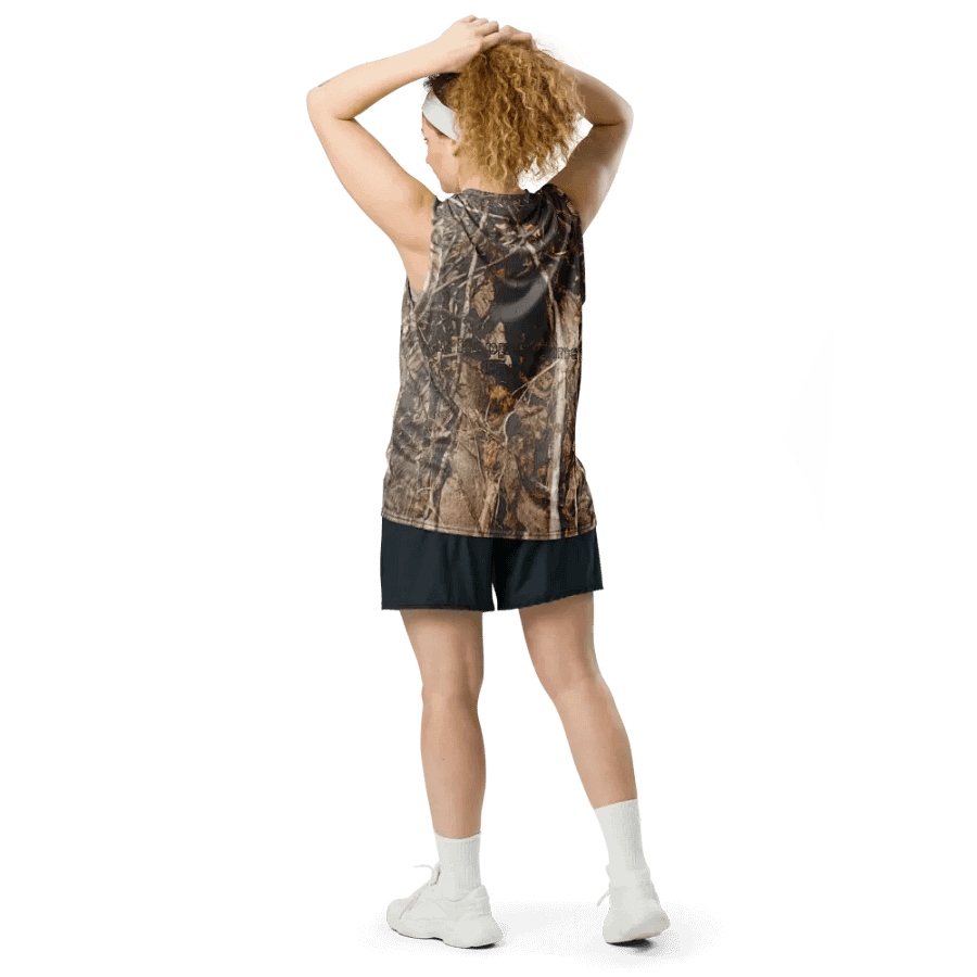 Recycled Unisex Basketball Jersey - Dead Split - It Happennnns Camo product image (12)