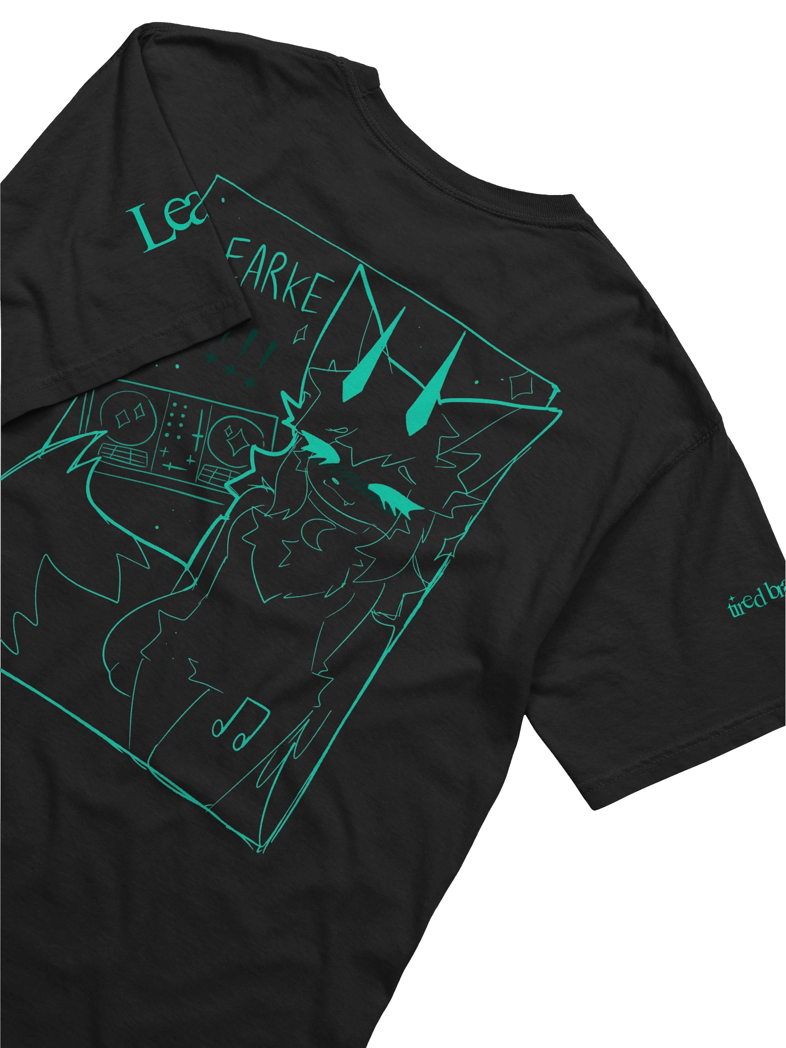 "tired brain analysis" T-Shirt (Collaboration with kittydog) product image (47)