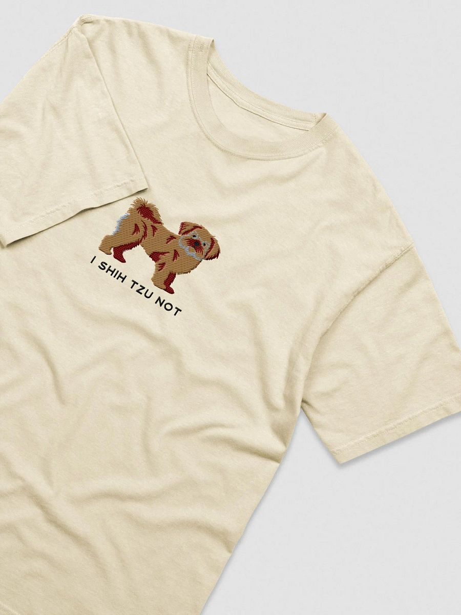 I Shih Tzu Not T-Shirt(Embroidered) of a Shih Tzu(Brown) product image (6)