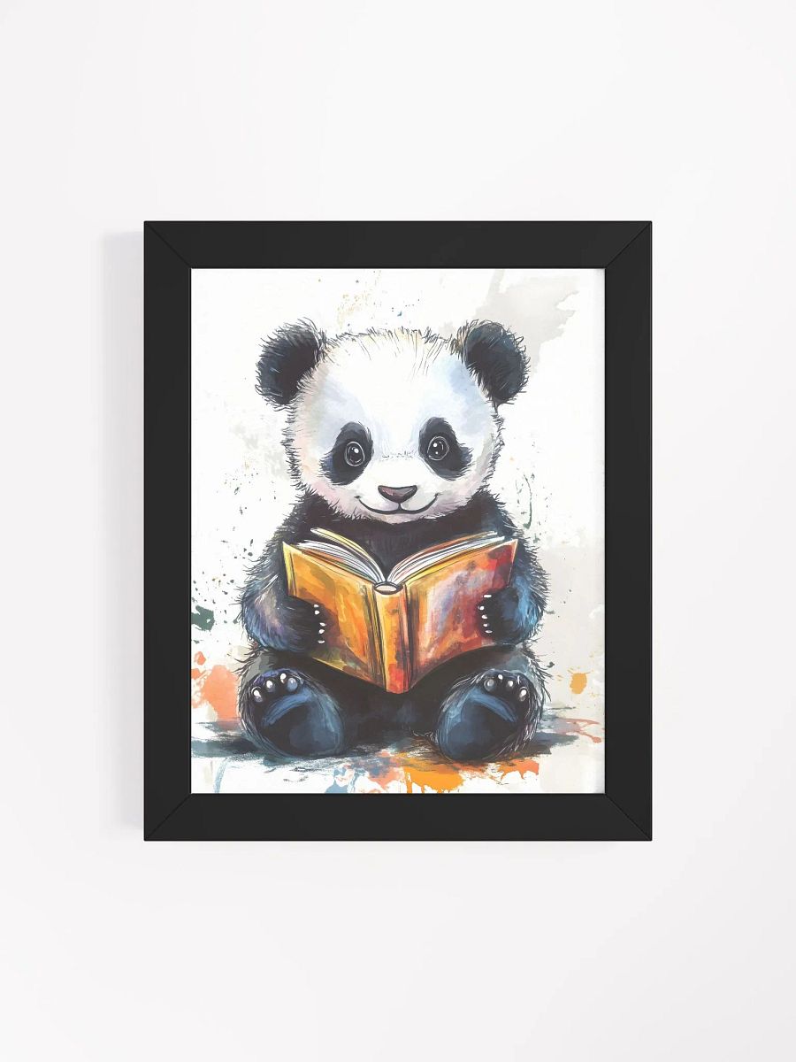 Baby Panda's Literary Retreat Framed Poster product image (67)