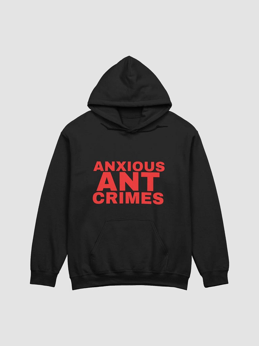 Anxious Ant Crimes Red Text Hoodie product image (1)
