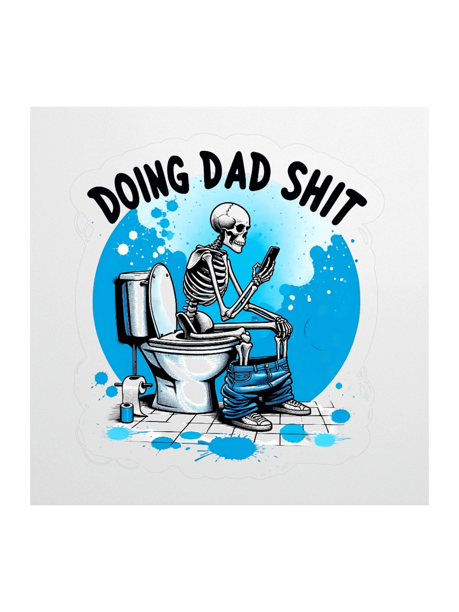 Dad Life Skeleton Decal product image (1)