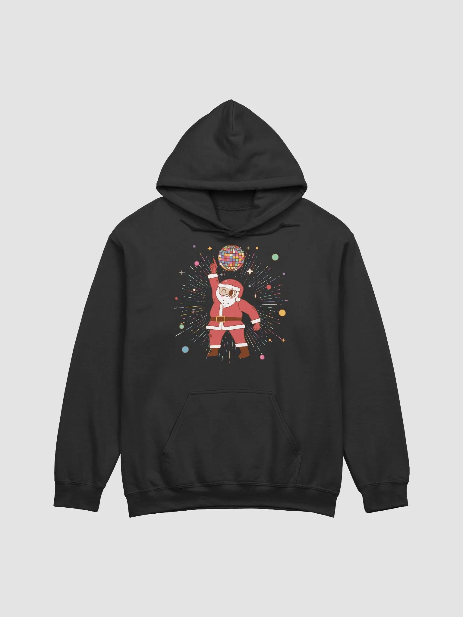 Disco Santa Claus Hoodie 3384 product image (1)