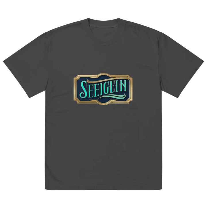 Vintage Elegance Teal Text T-Shirt product image (2)