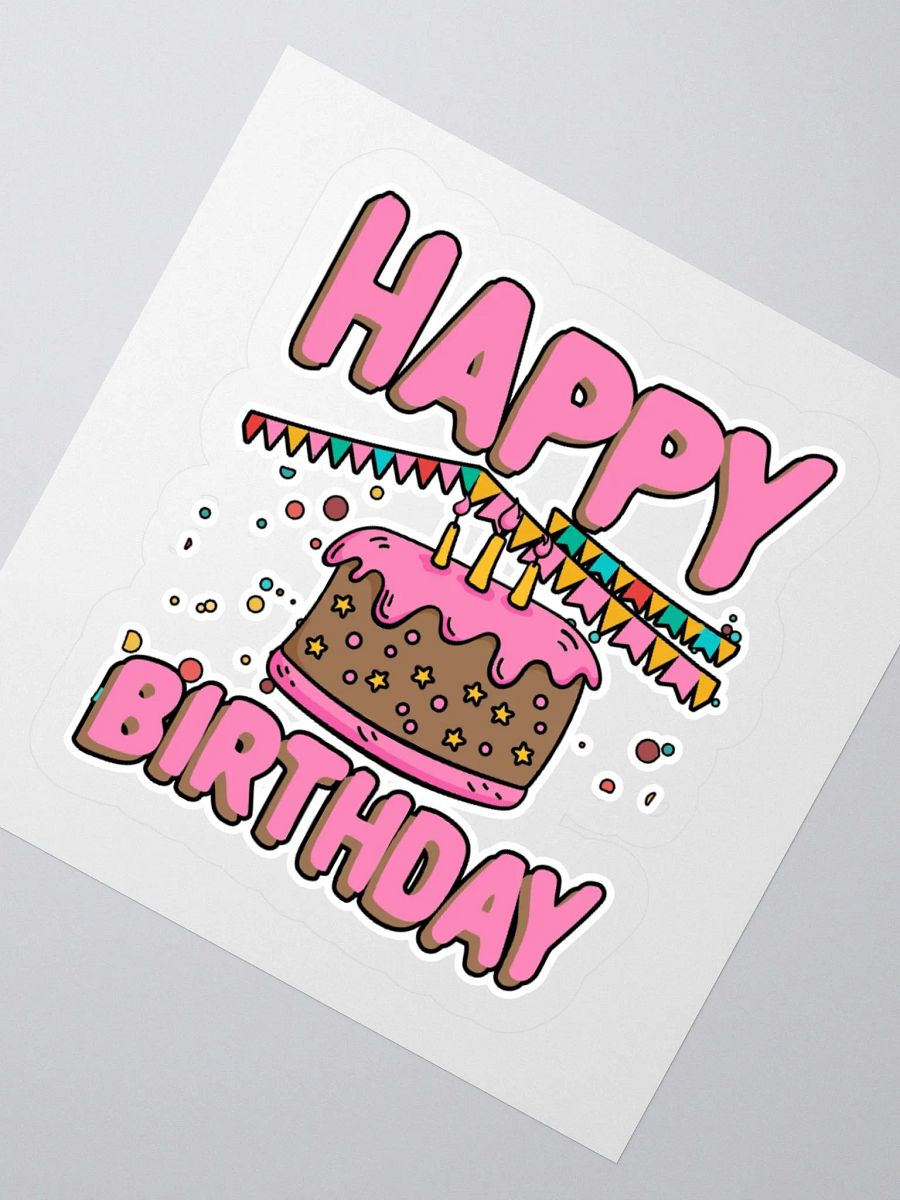Happy Birthday (Chocolate Cake) Sticker product image (2)