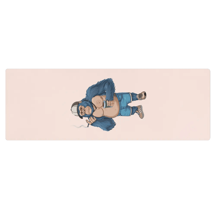 Blue Gorilla Pink Yoga Mat product image (1)