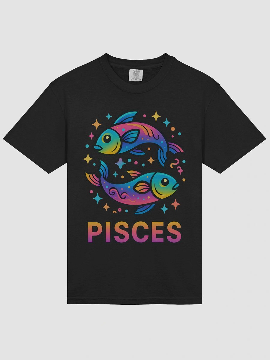 Pisces Zodiac Sign T-Shirt – Dreamy & Compassionate Star Sign Design product image (3)