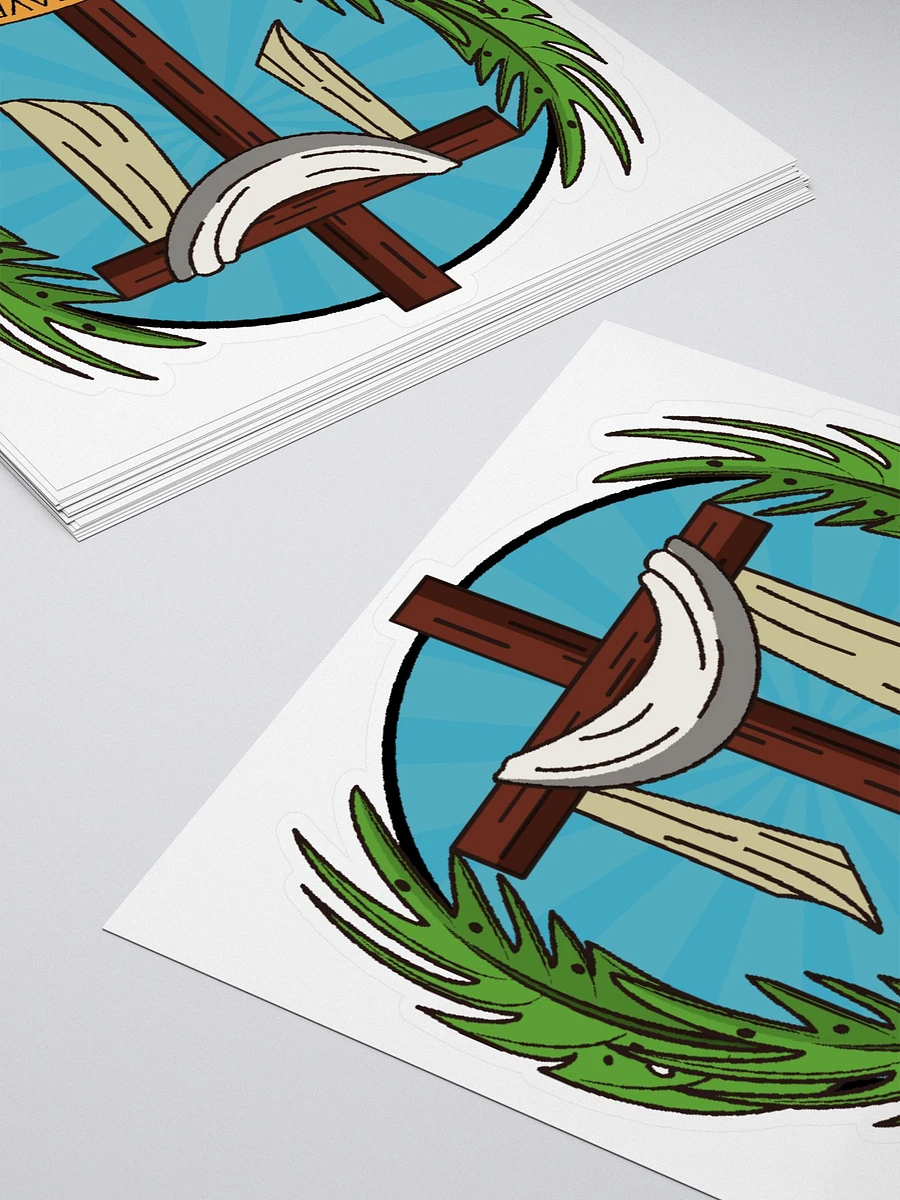 Palm Sunday Jesus Saves Cross Sticker product image (4)