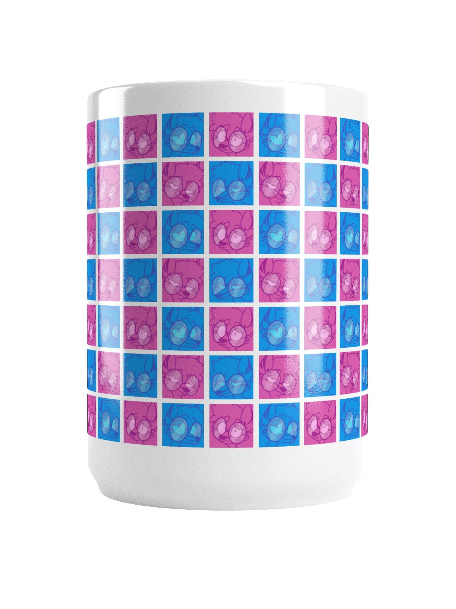 4 Moods Wolf Mug 🐺💙💜 product image (6)