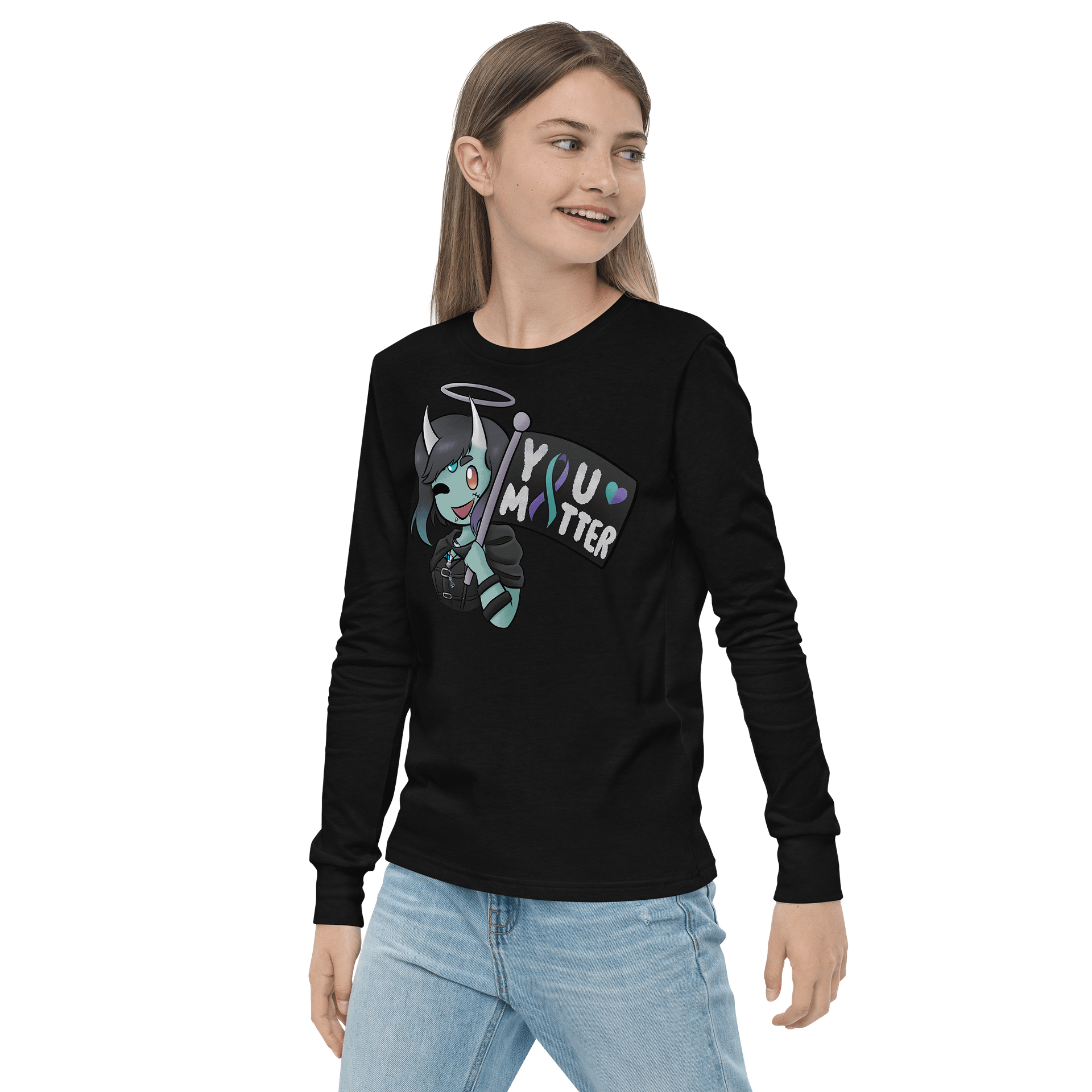 YOU MATTER Youth Long Sleeve Shirt product image (4)