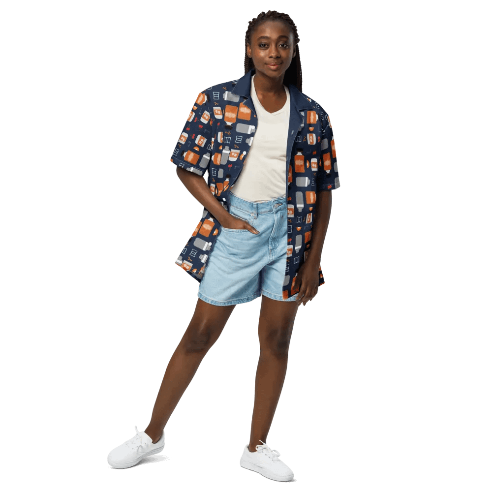 Bourbon Vibes Patterned Hawaiian Shirt product image (3)