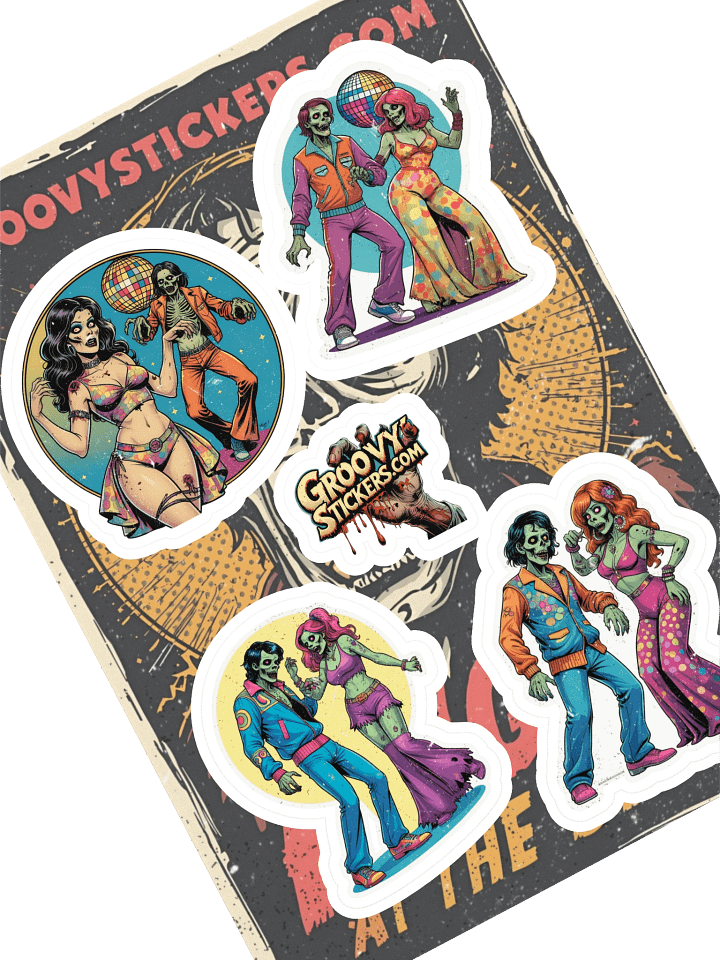 Disco Zombie Fever Sticker Sheet product image (1)