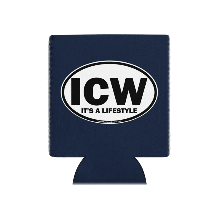 ICW-It's A Lifestyle - Dark Blue Can Koozie product image (1)
