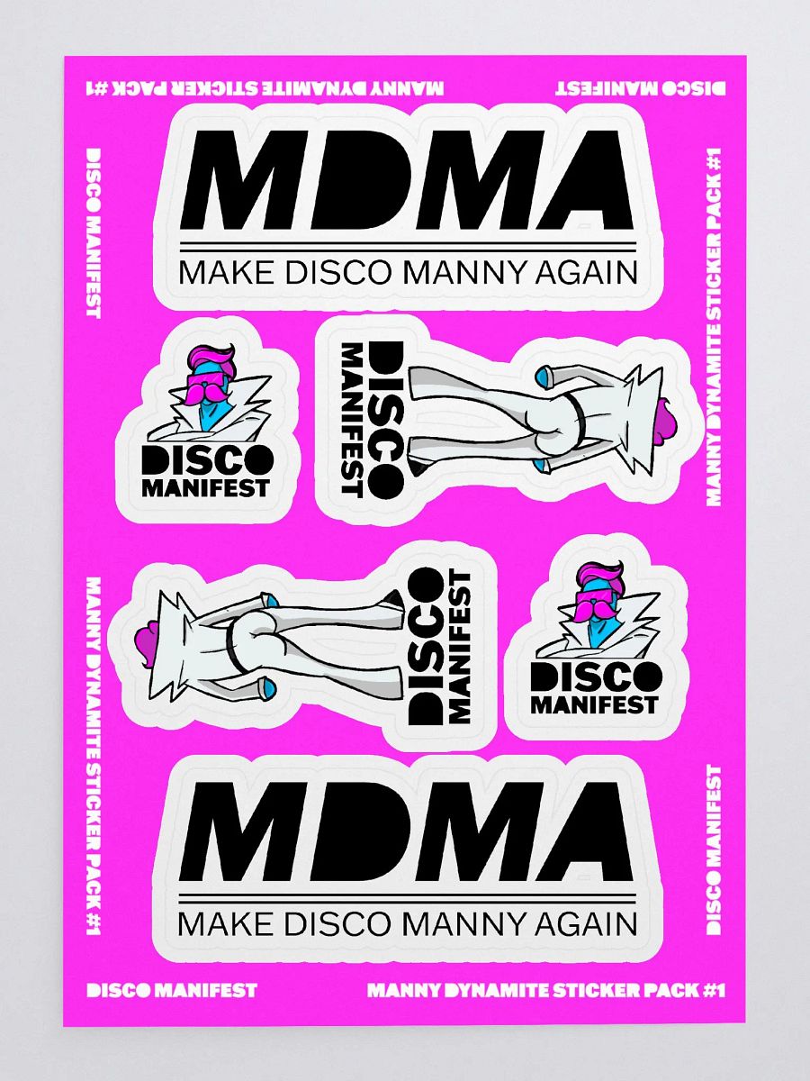 MANNY DYNAMITE STICKER PACK #1 product image (3)