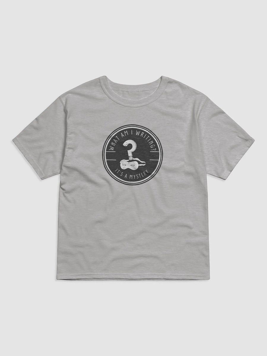 What am I Writing? It's a Mystery - relaxed grey t-shirt product image (1)