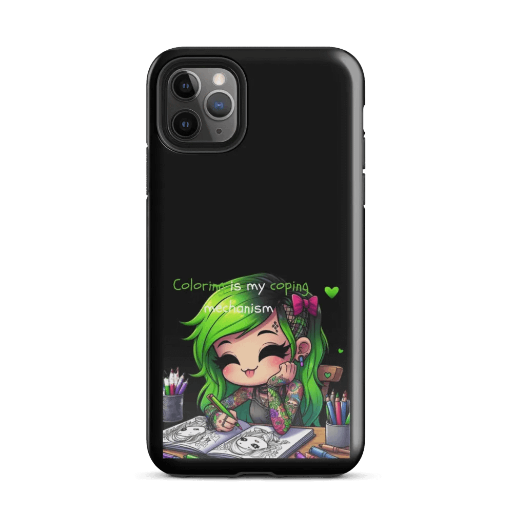 coloring is my coping mechanism iphone case product image (34)