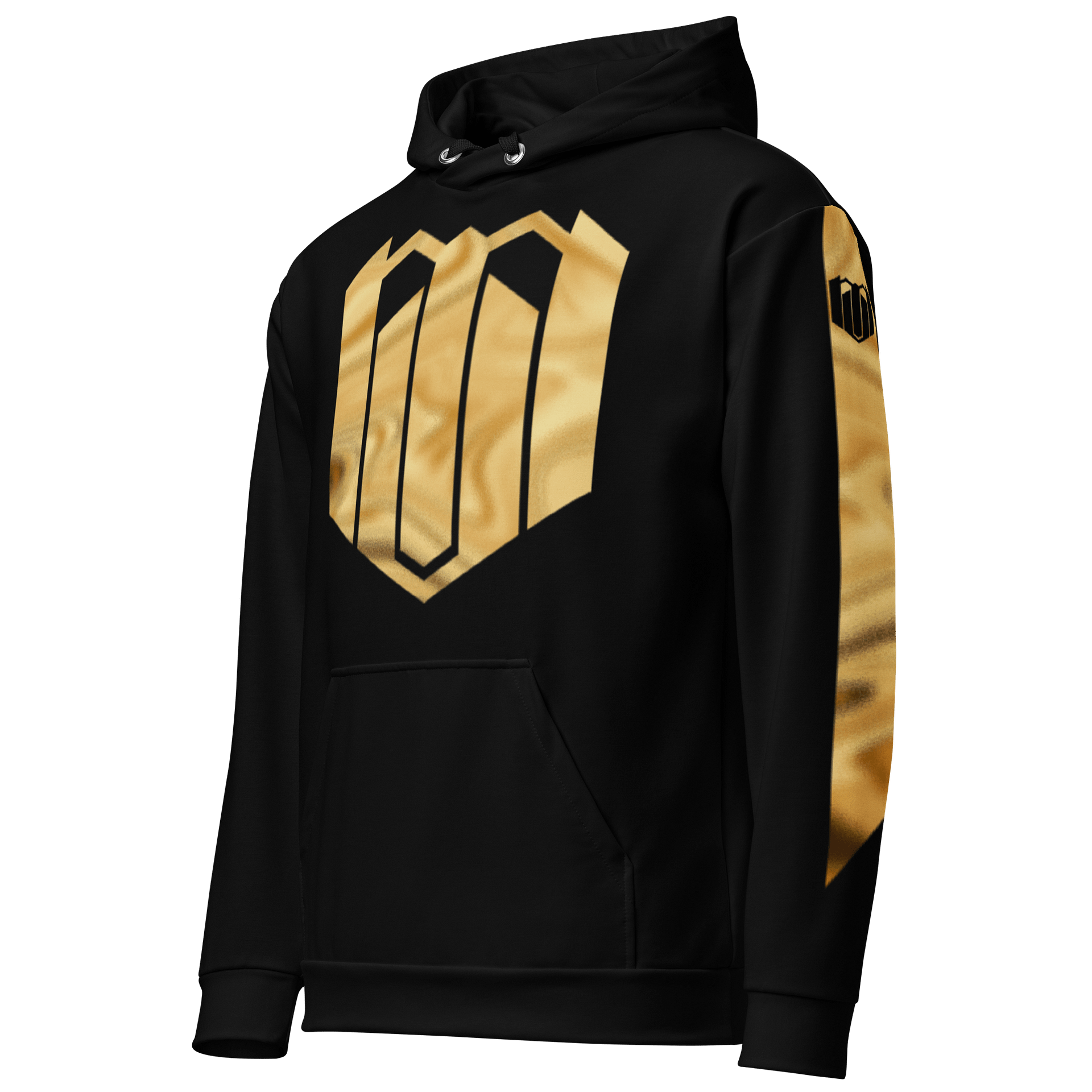 Mercurial Virus Gold Shimmer Black Hoodie product image (2)